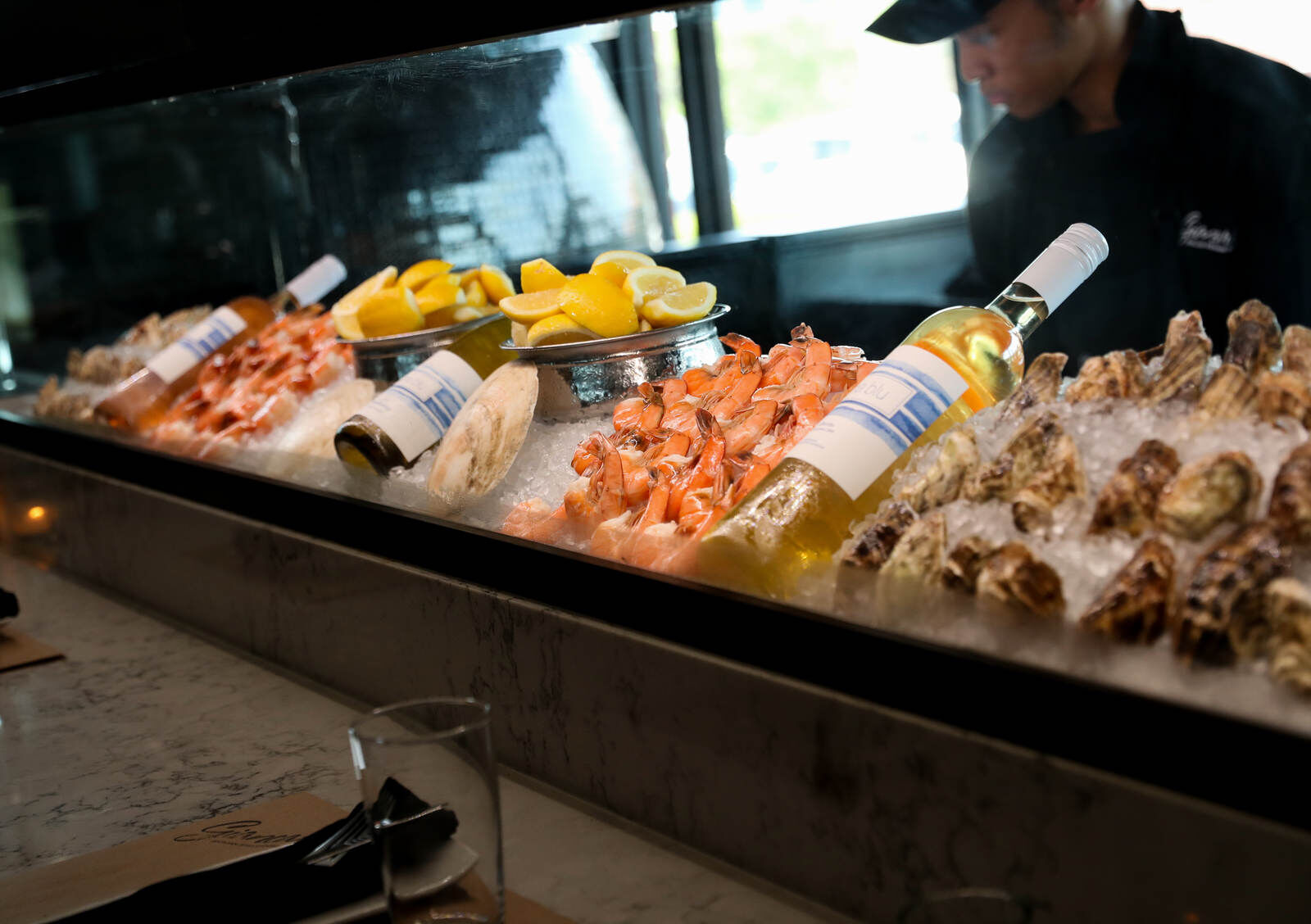 Raw bar at Giancarlo's Sicilian Steakhouse